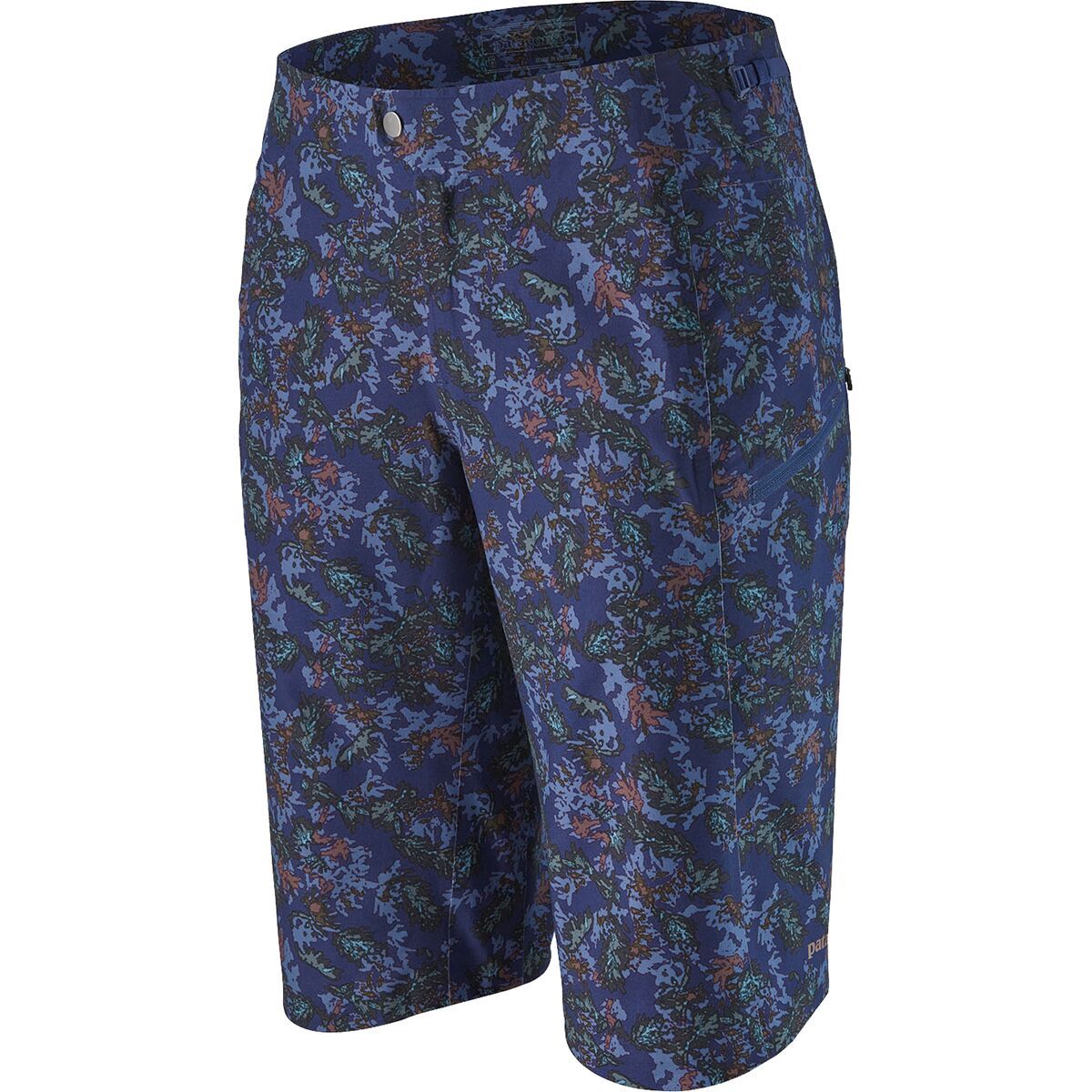Image of Patagonia Dirt Roamer 11.75in Bike Short - Women's Snow Pine/Sound Blue, 6