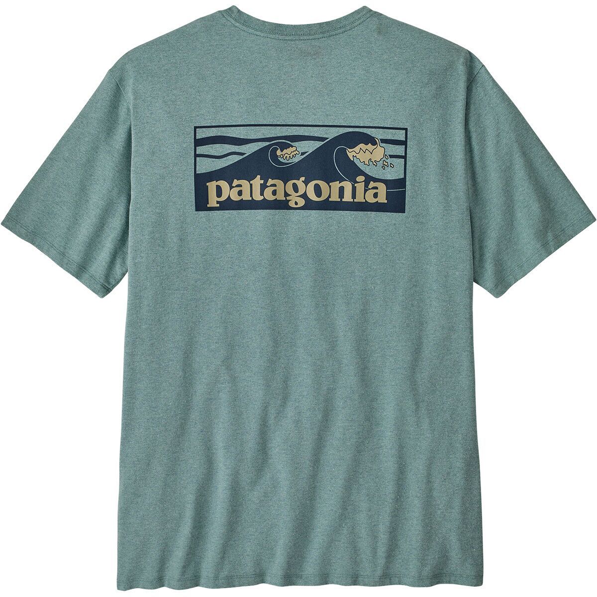 Image of Patagonia Boardshort Logo Pocket Responsibili-Tee - Men's Blue Sage, S