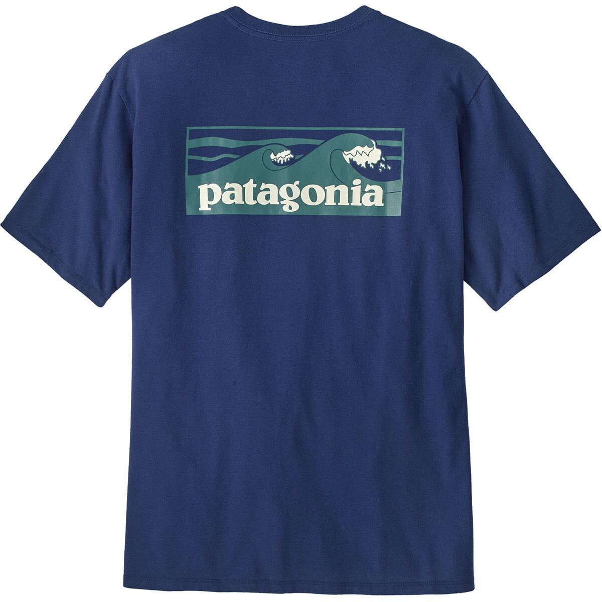 Image of Patagonia Boardshort Logo Pocket Responsibili-Tee - Men's Clement Blue, S