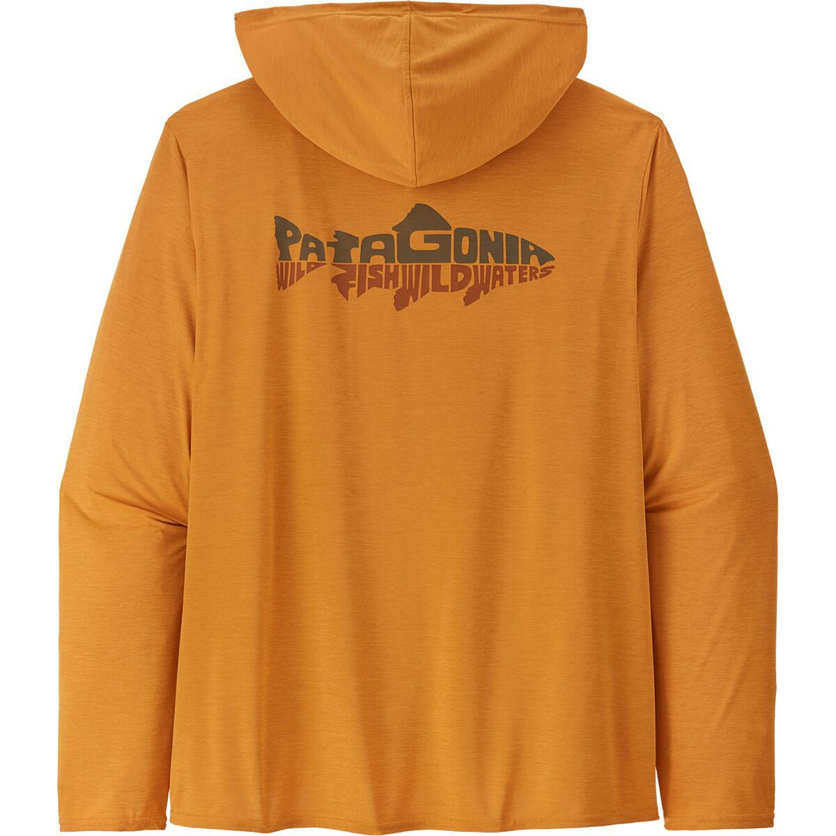 Patagonia Cap Cool Daily Graphic Relaxed Hoody Shirt - Men's Wild Waterline: Cloudberry Orange X-Dye, XL