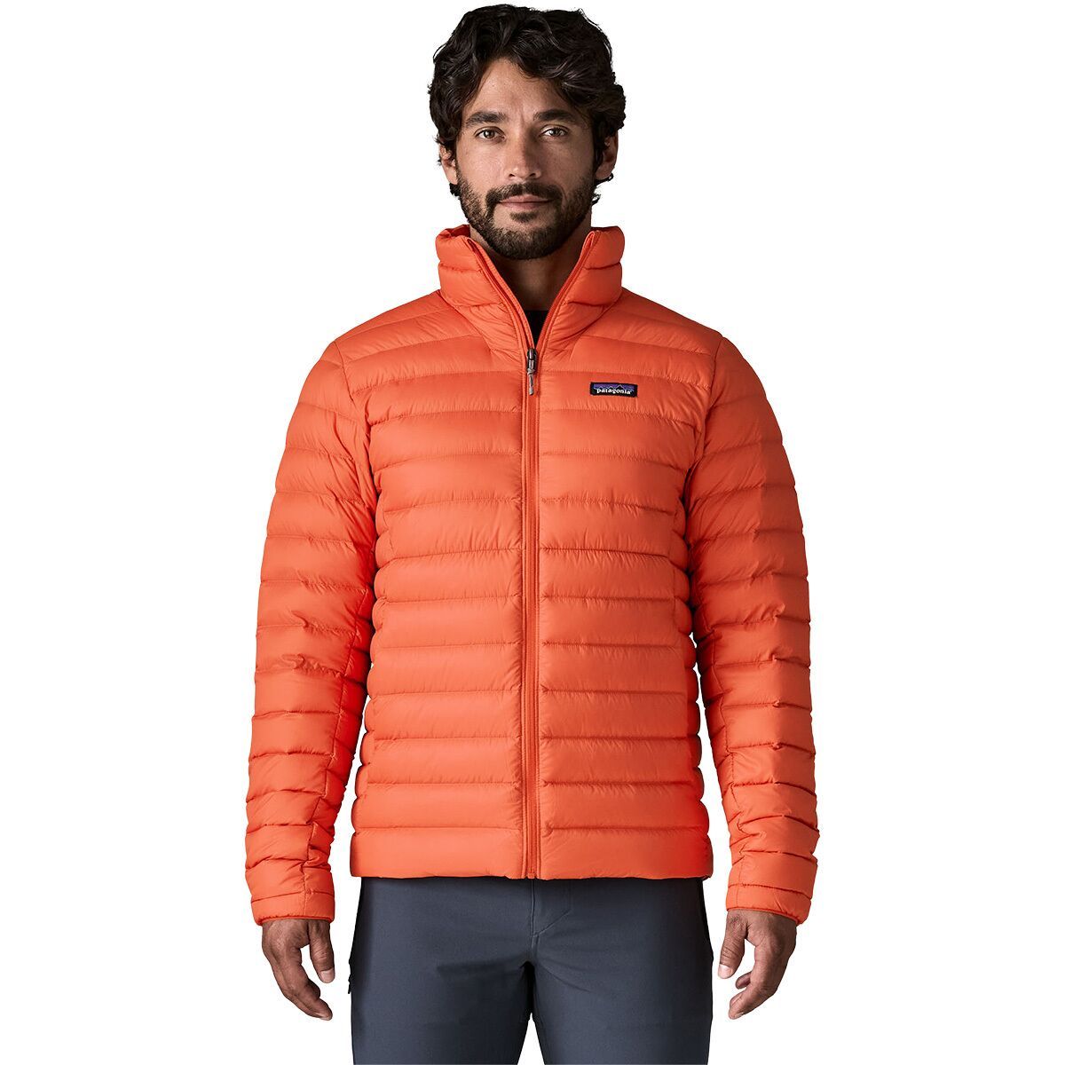 Image of Patagonia Down Sweater Jacket - Men's Coal Orange, M