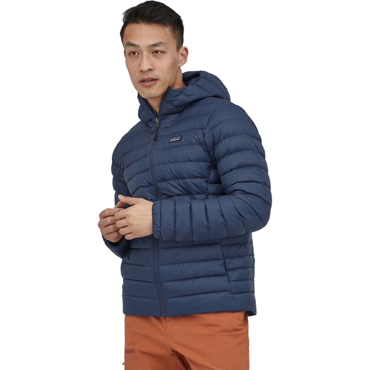 Patagonia Down Sweater Hooded Jacket - Men's New Navy, L