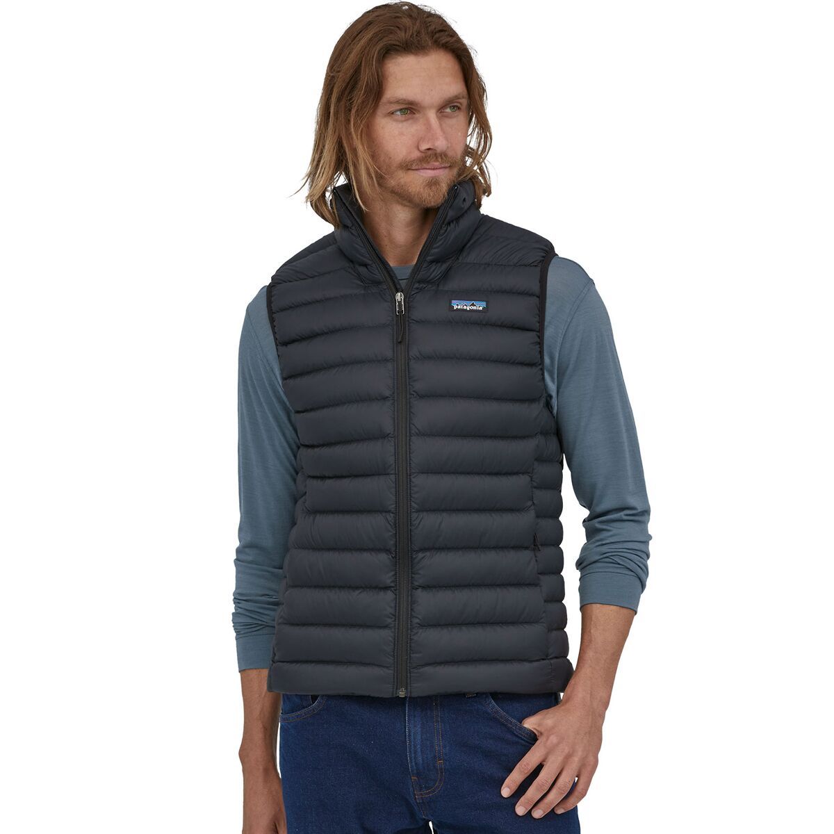 Image of Patagonia Down Sweater Vest - Men's Black, L