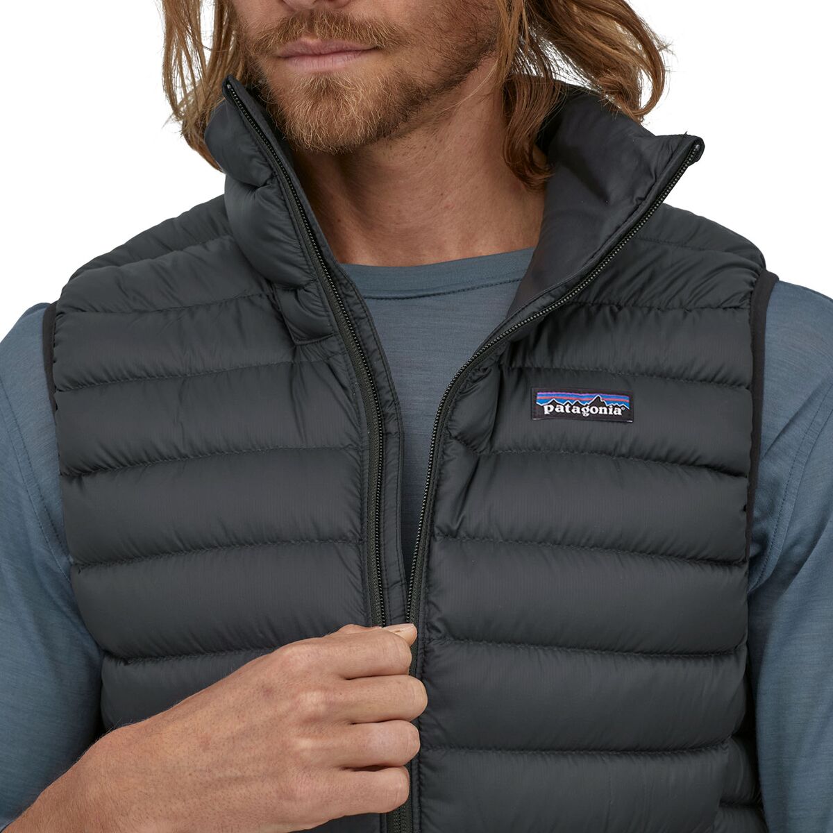 Patagonia down hotsell sweater vest navy