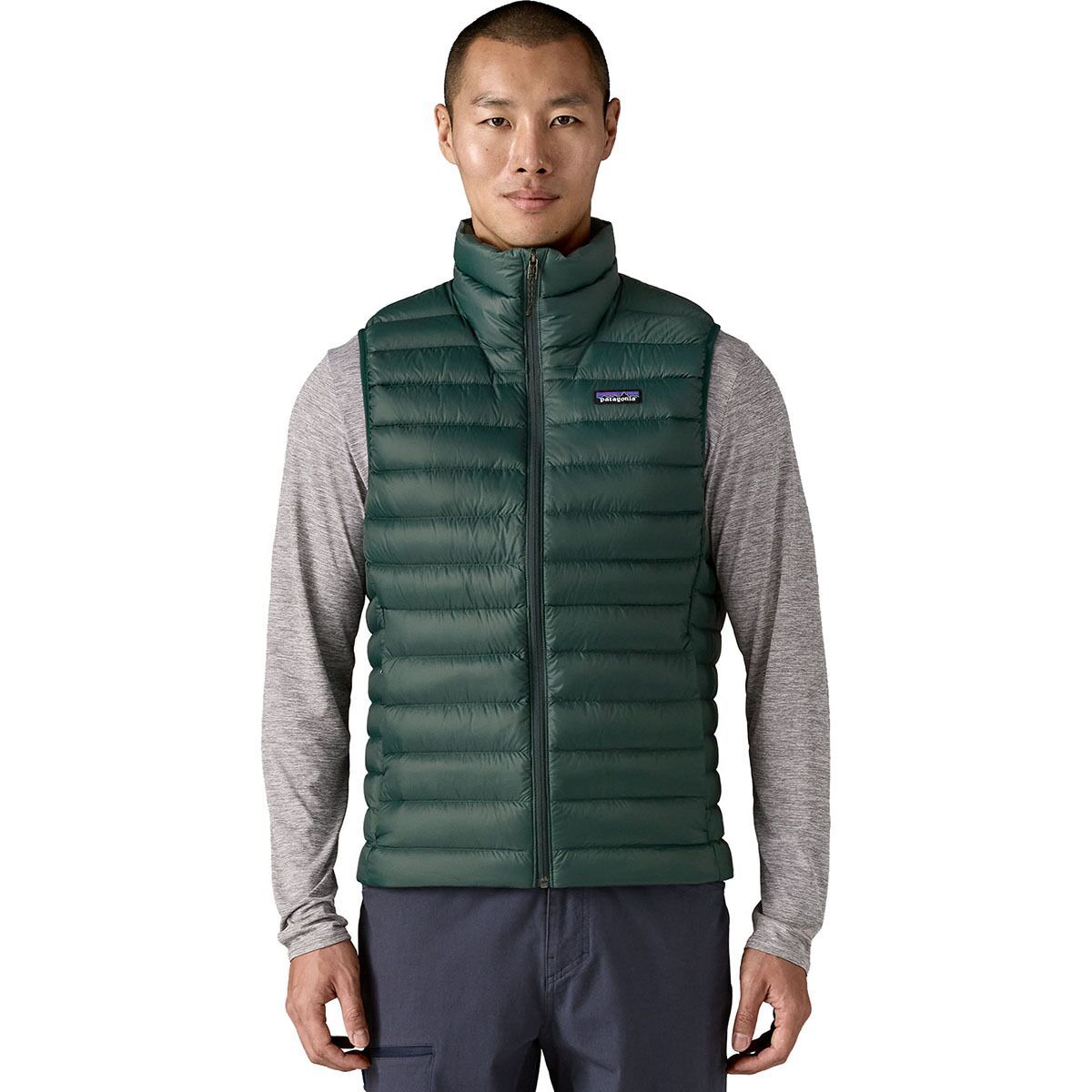 Image of Patagonia Down Sweater Vest - Men's Cascade Green, L
