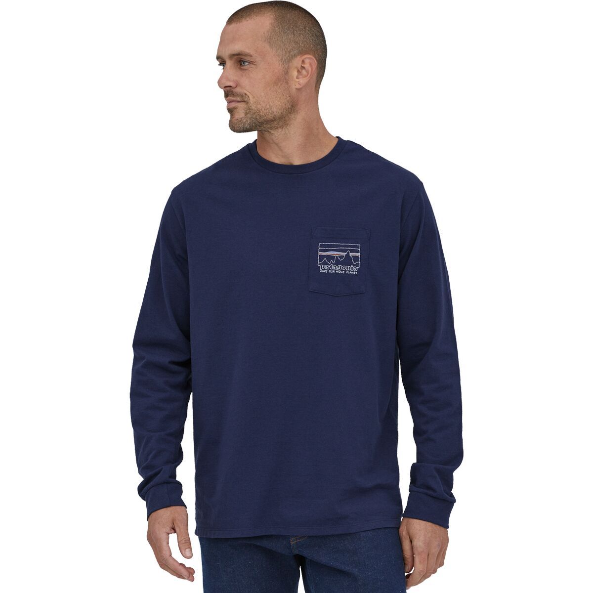 Patagonia 73 Skyline Pocket Responsibili-Tee - Men's Sound Blue, XL