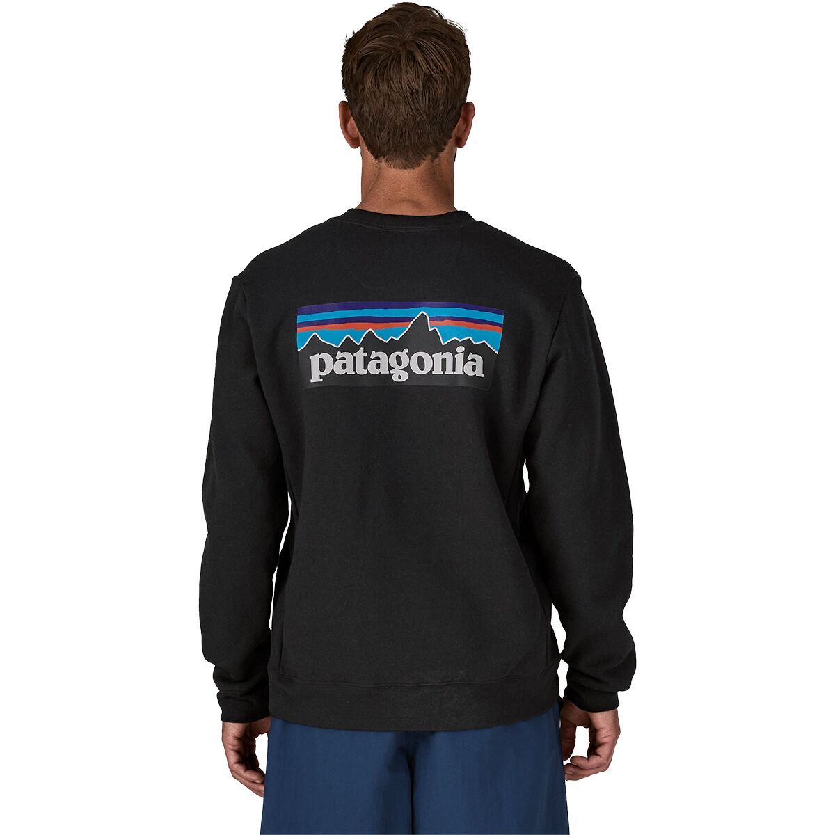 Image of Patagonia Logo Uprisal Crew Sweatshirt Black, L