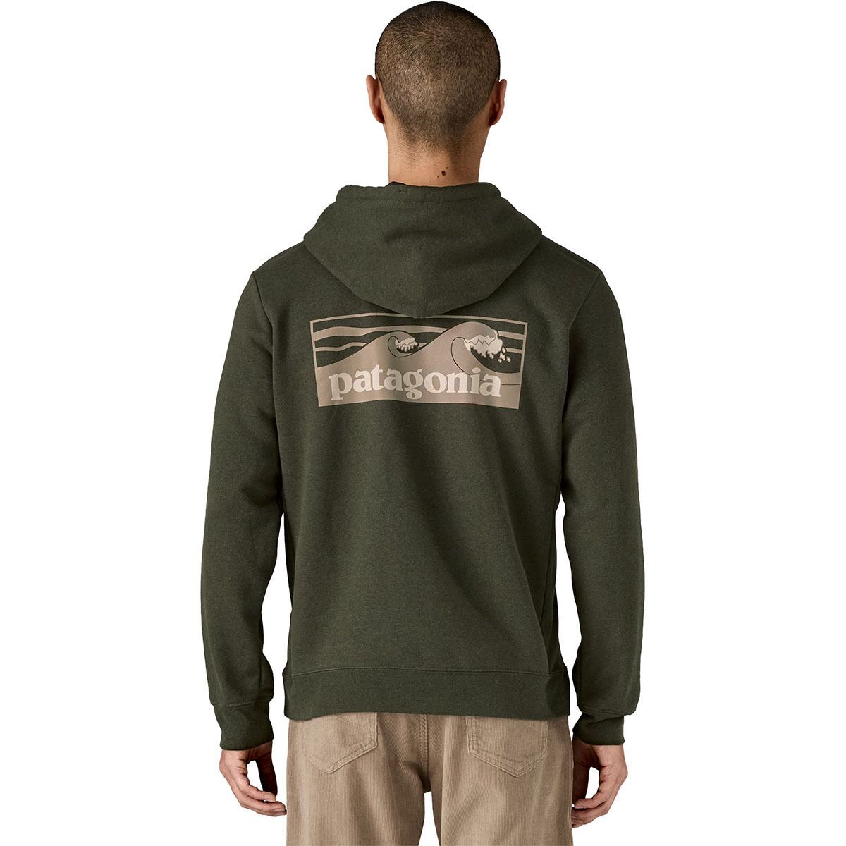 Image of Patagonia Logo Uprisal Hoodie Basin Green, XL
