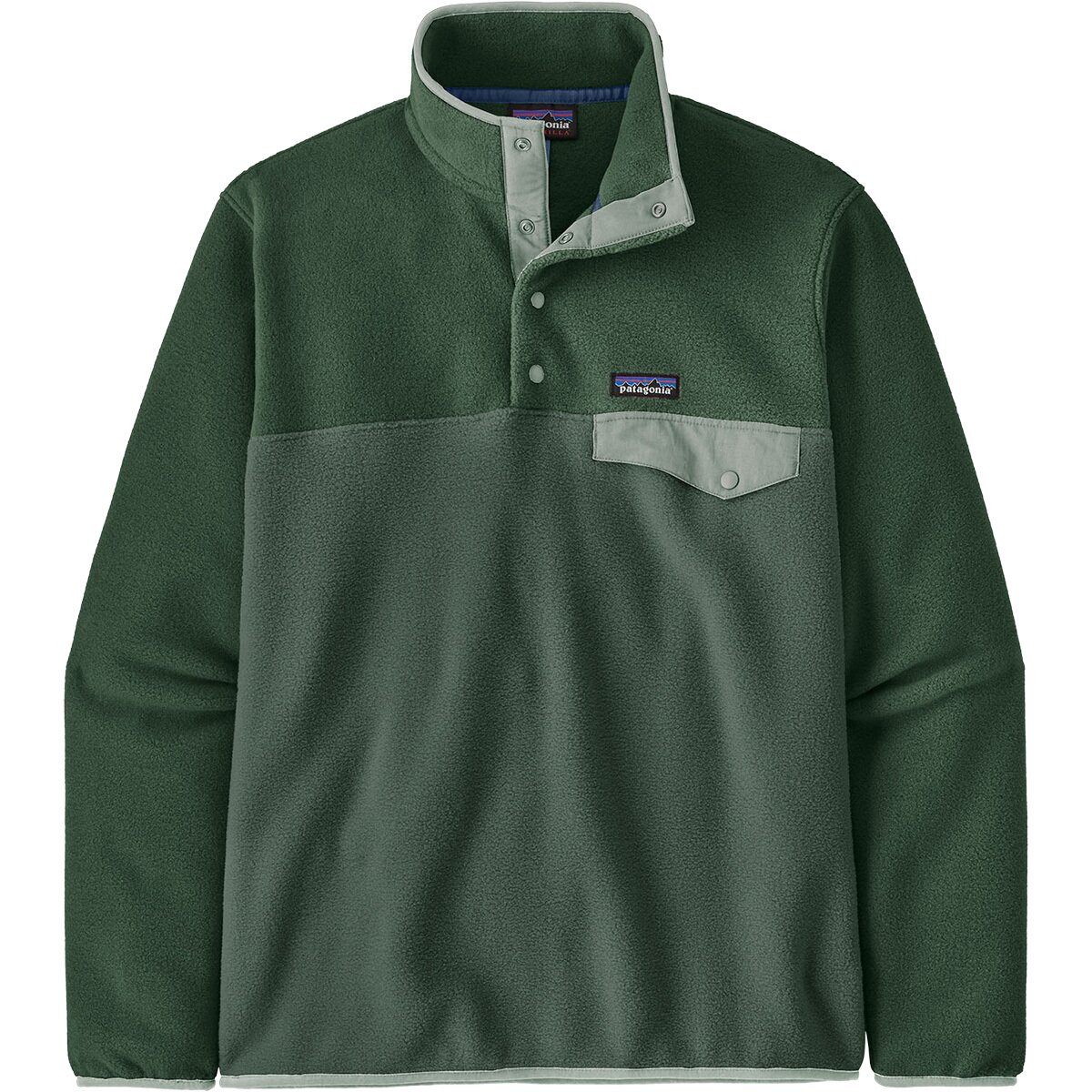 Image of Patagonia Lightweight Synchilla Snap-T Fleece Pullover - Men's Canopy Green, M