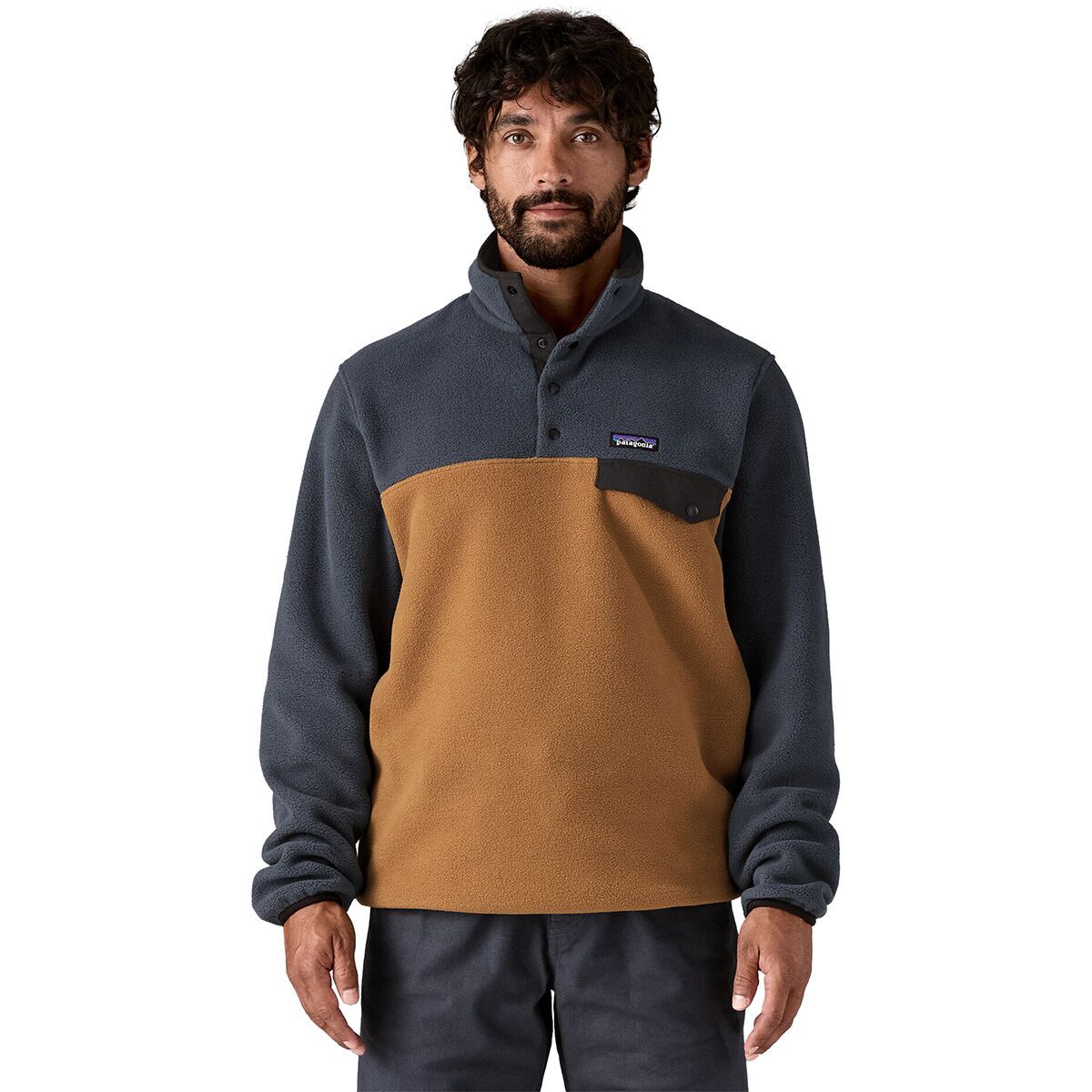 Image of Patagonia Lightweight Synchilla Snap-T Fleece Pullover - Men's Deer Brown, S