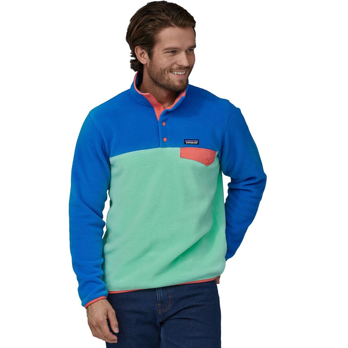 Patagonia Lightweight Synchilla Snap-T Fleece Pullover - Men's Early Teal, XXS