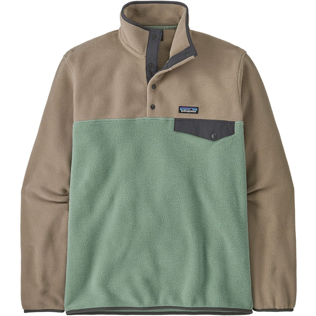 Image of Patagonia Lightweight Synchilla Snap-T Fleece Pullover - Men's Ellwood Green, M
