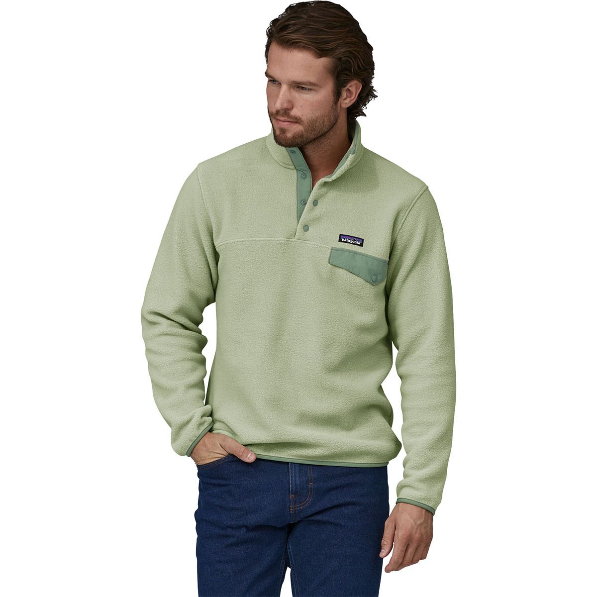 pensionist Udvalg Disciplinære Patagonia Lightweight Synchilla Snap-T Fleece Pullover - Men's - Clothing