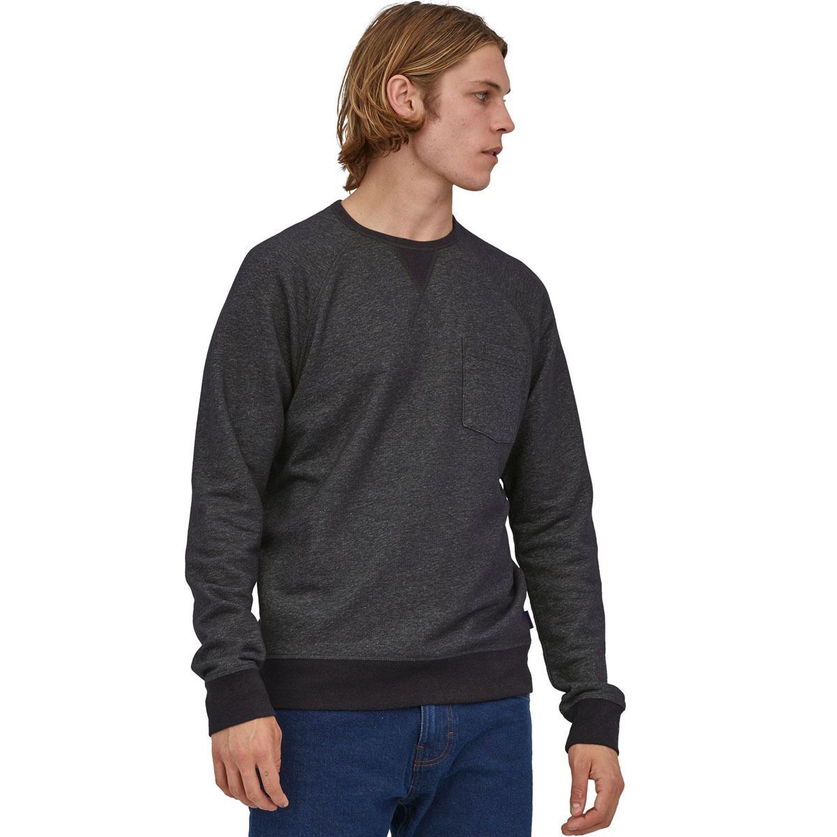 Patagonia Mahnya Fleece Crewneck Sweater - Men's Ink Black, XS