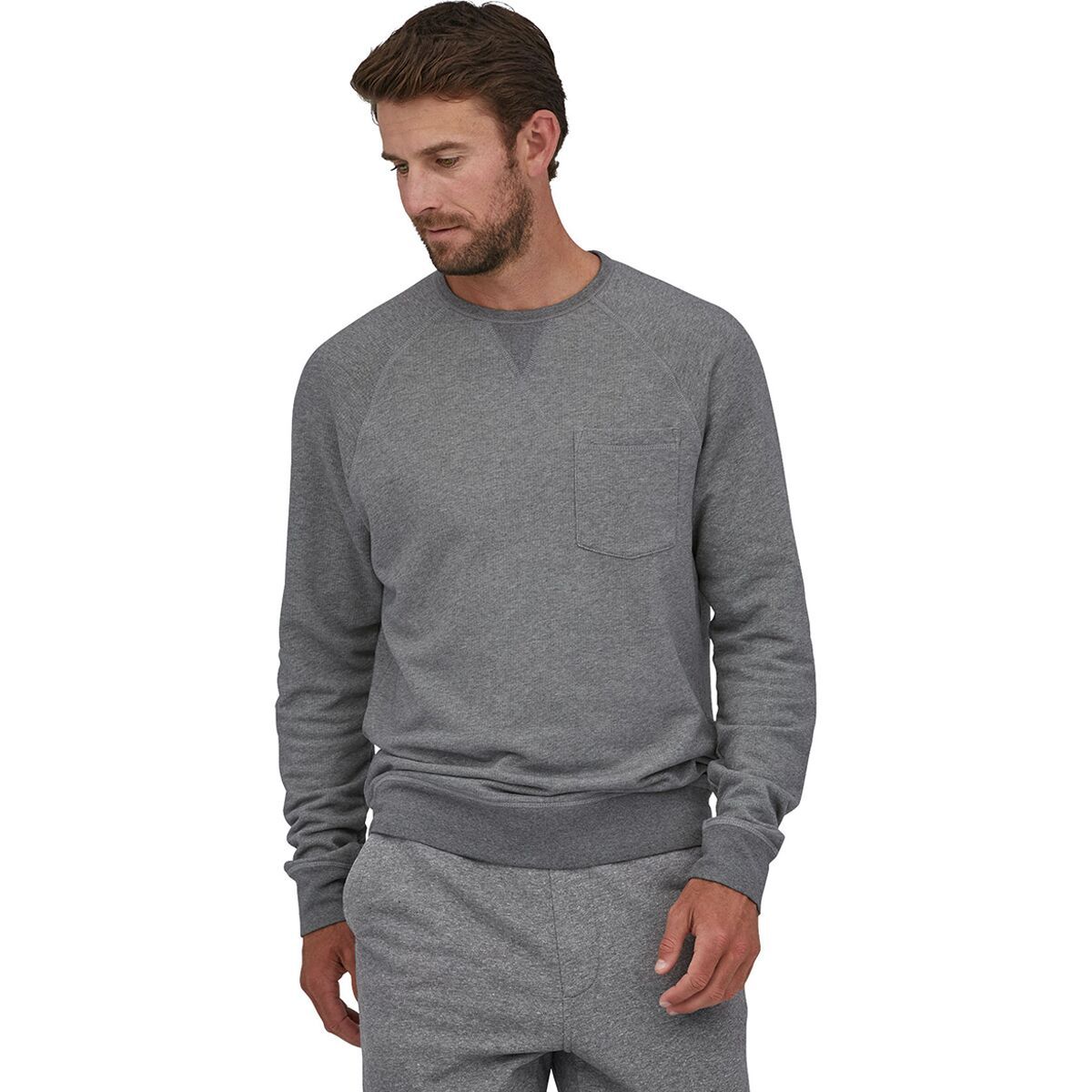 Patagonia Mahnya Fleece Crewneck Sweater - Men's Noble Grey, M
