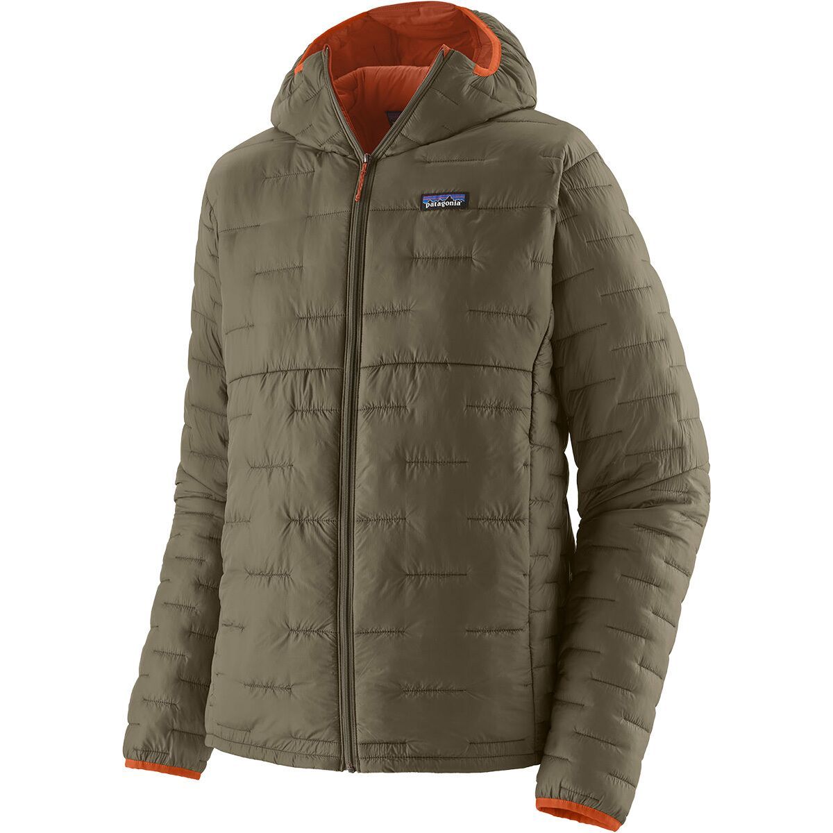 Image of Patagonia Micro Puff Hooded Insulated Jacket - Men's Basin Green, S