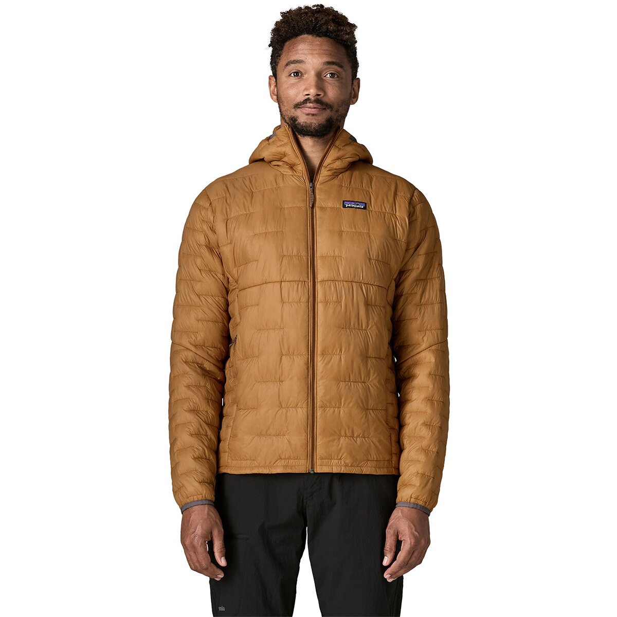 Image of Patagonia Micro Puff Hooded Insulated Jacket - Men's Cinnamon Brown, XL