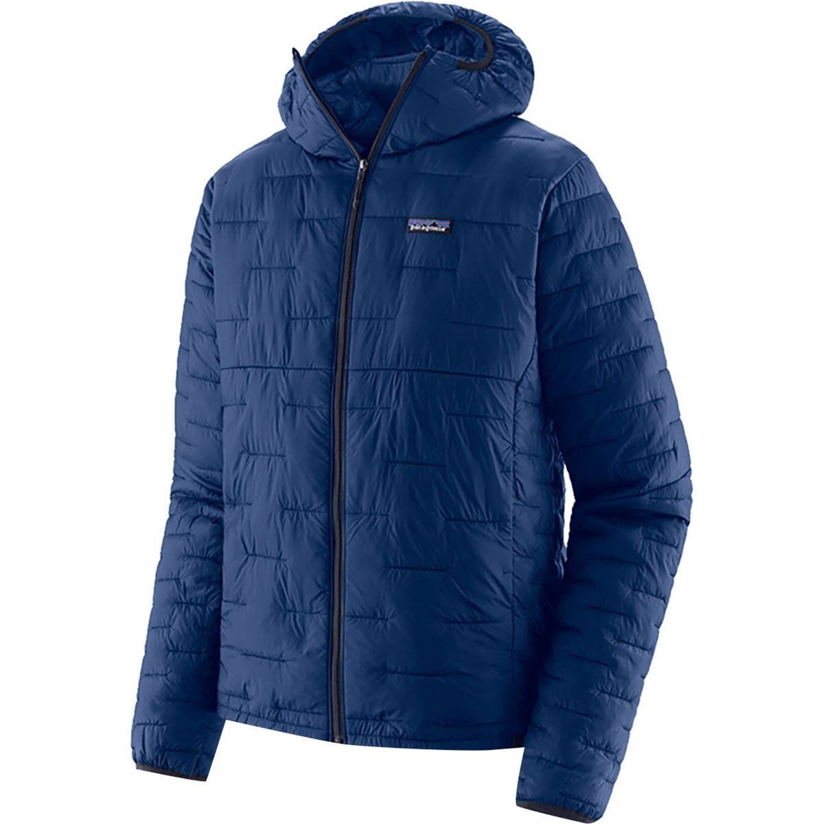 Image of Patagonia Micro Puff Hooded Insulated Jacket - Men's Clement Blue, XL
