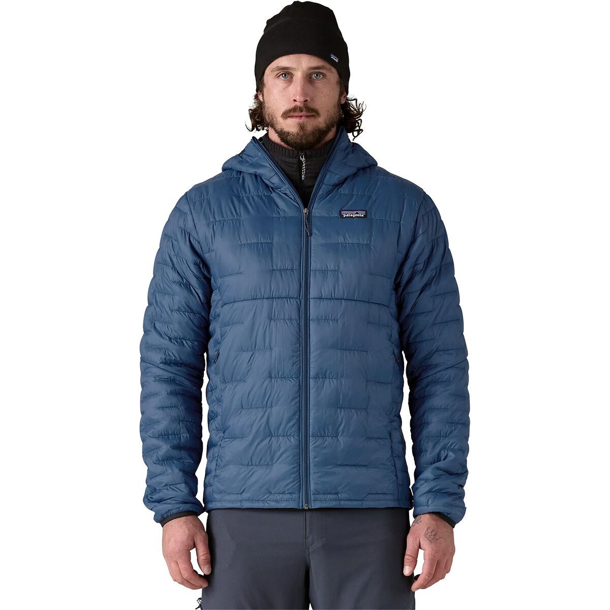 Image of Patagonia Micro Puff Insulated Jacket - Men's Clement Blue, S