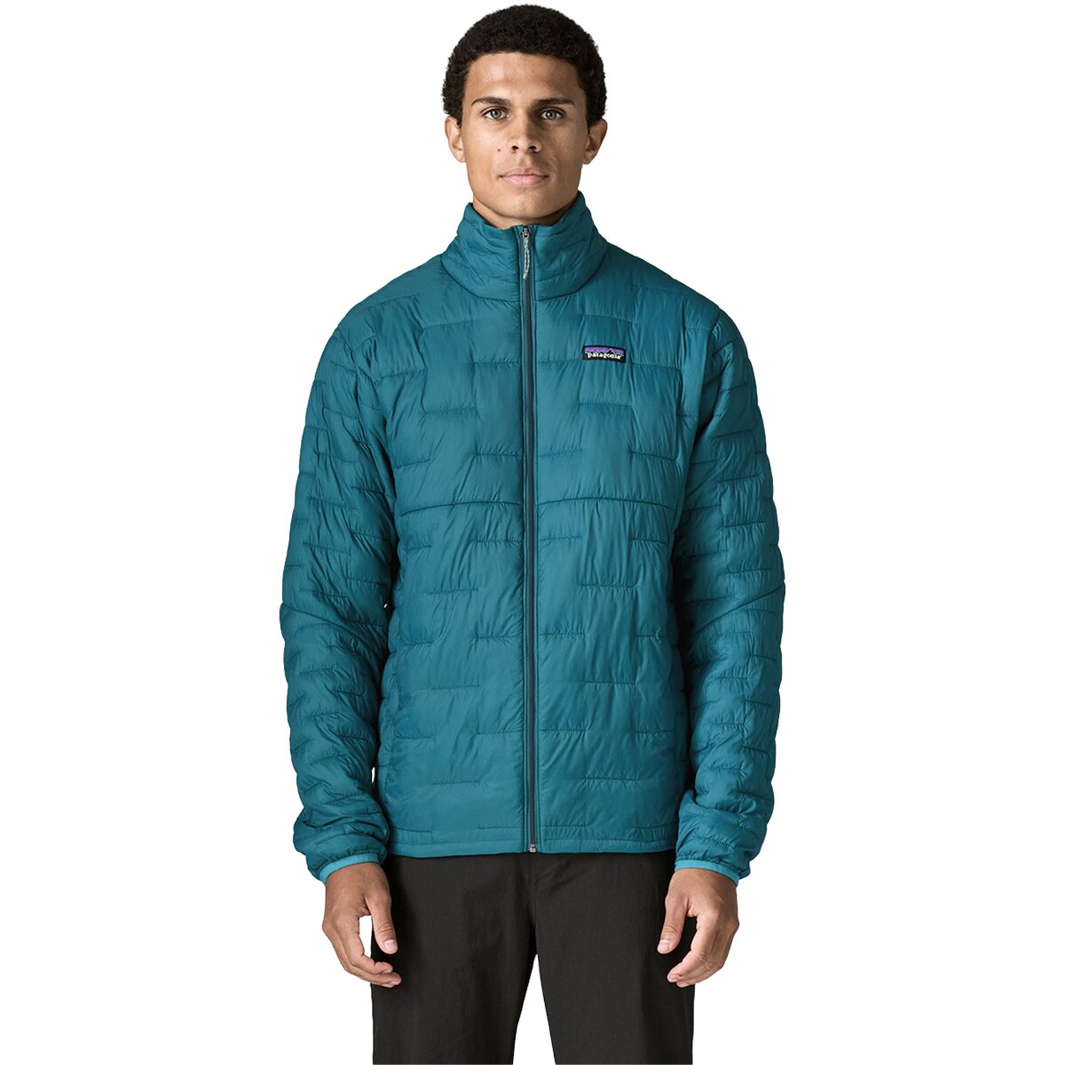 Image of Patagonia Micro Puff Insulated Jacket - Men's Glacial Blue, L