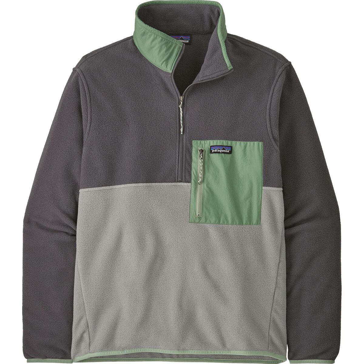 Image of Patagonia Microdini 1/2-Zip Pullover - Men's Forever Grey, S