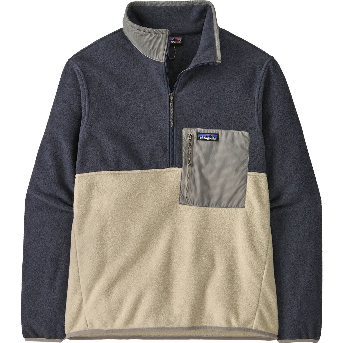 Image of Patagonia Microdini 1/2-Zip Pullover - Men's Pelican, L