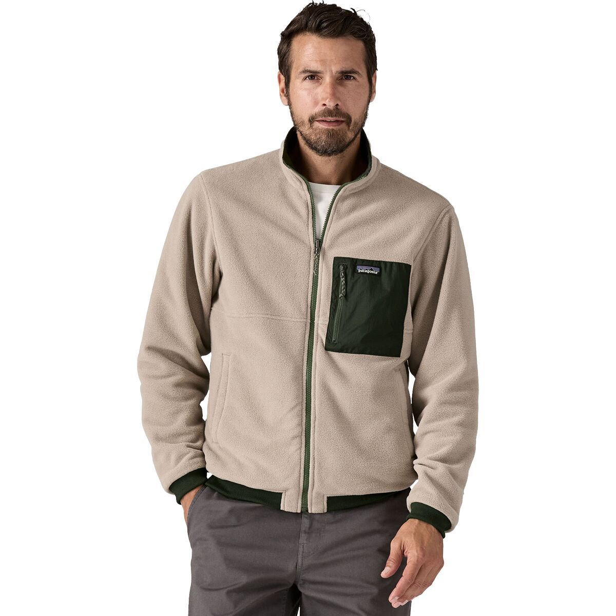 Image of Patagonia Reversible Shelled Microdini Jacket - Men's Torrey Pine Green, XXL