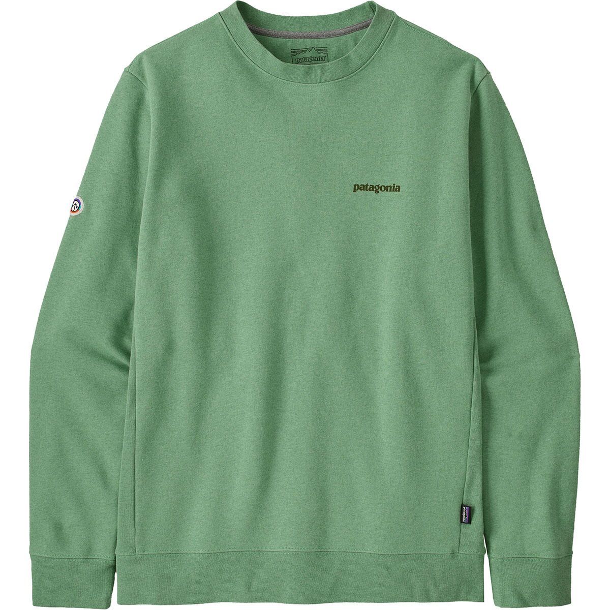 Image of Patagonia Fitz Roy Icon Uprisal Crew Sweatshirt Ellwood Green, XL