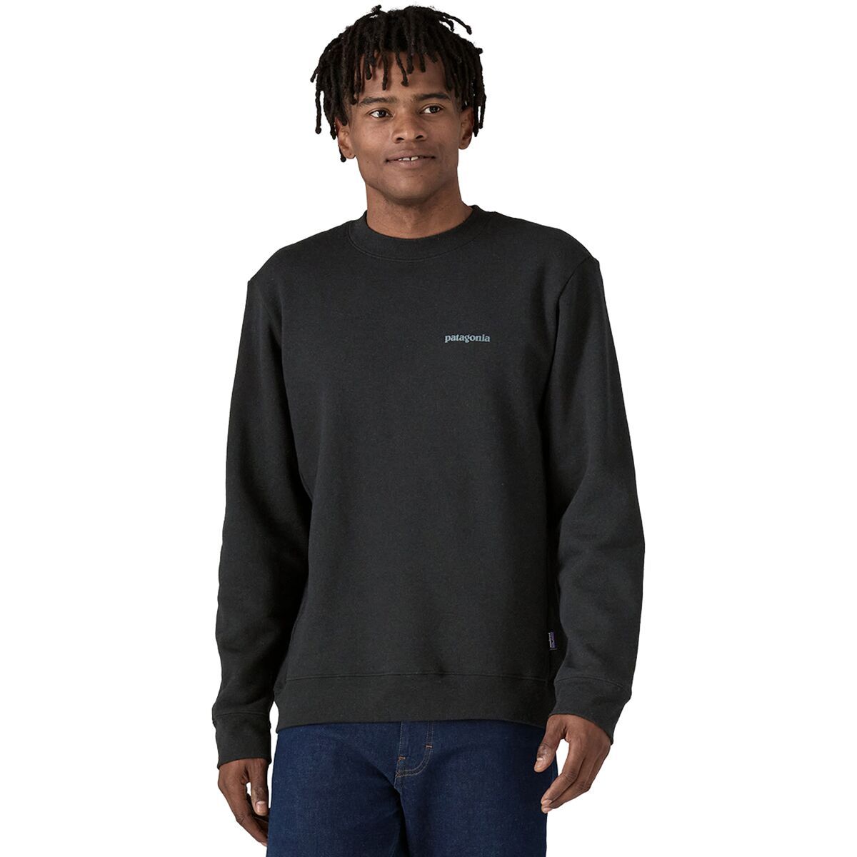 Image of Patagonia Fitz Roy Icon Uprisal Crew Sweatshirt Ink Black, XL