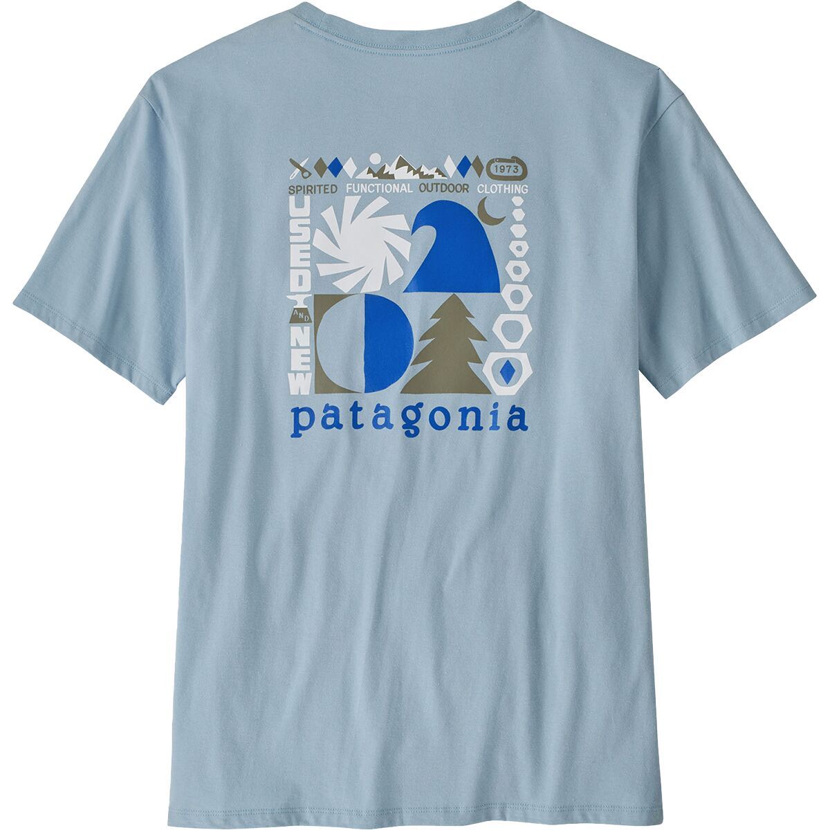 Patagonia Spirited Seasons Organic T-Shirt - Men's Steam Blue, L