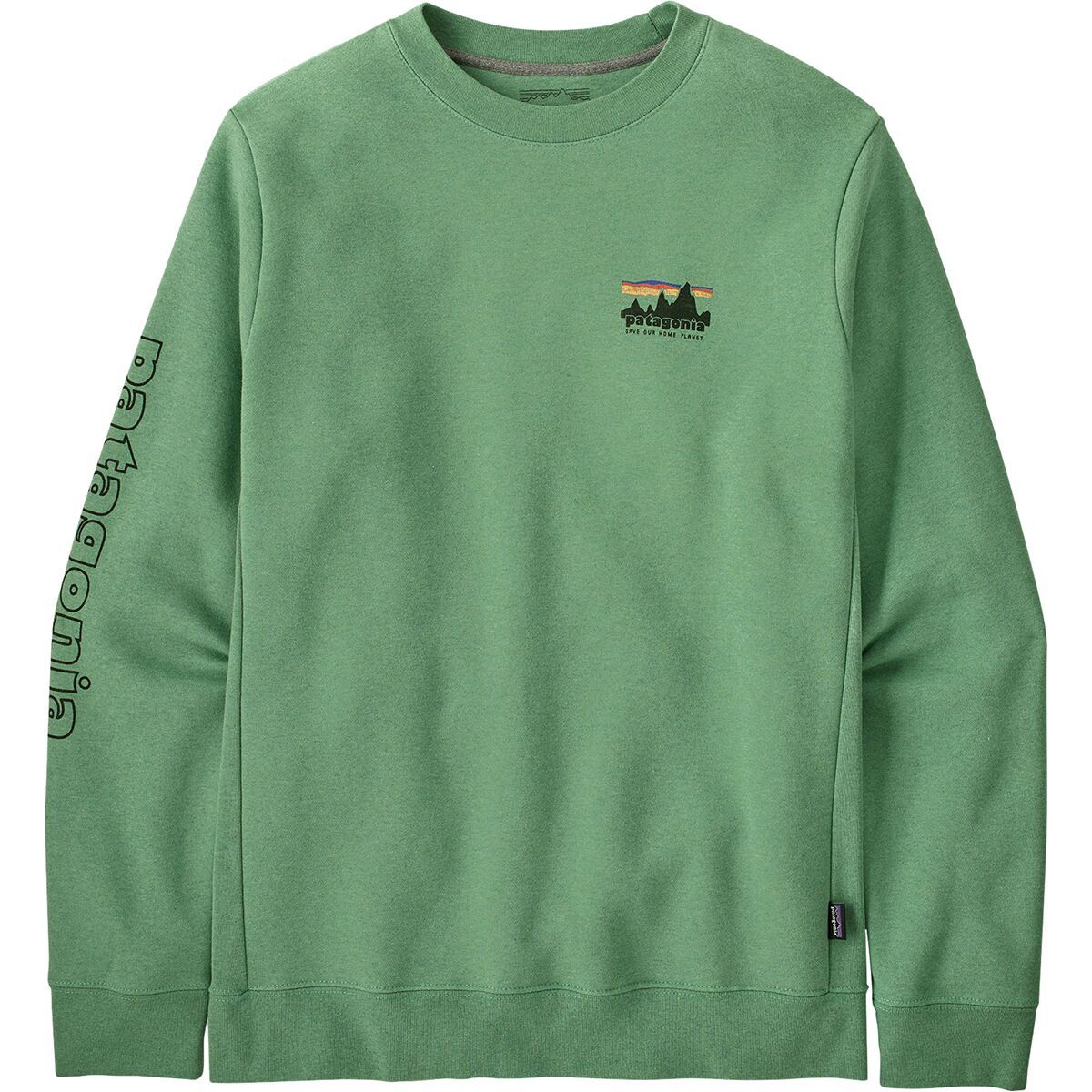 Image of Patagonia Skyline Uprisal Crew Sweatshirt Ellwood Green, M