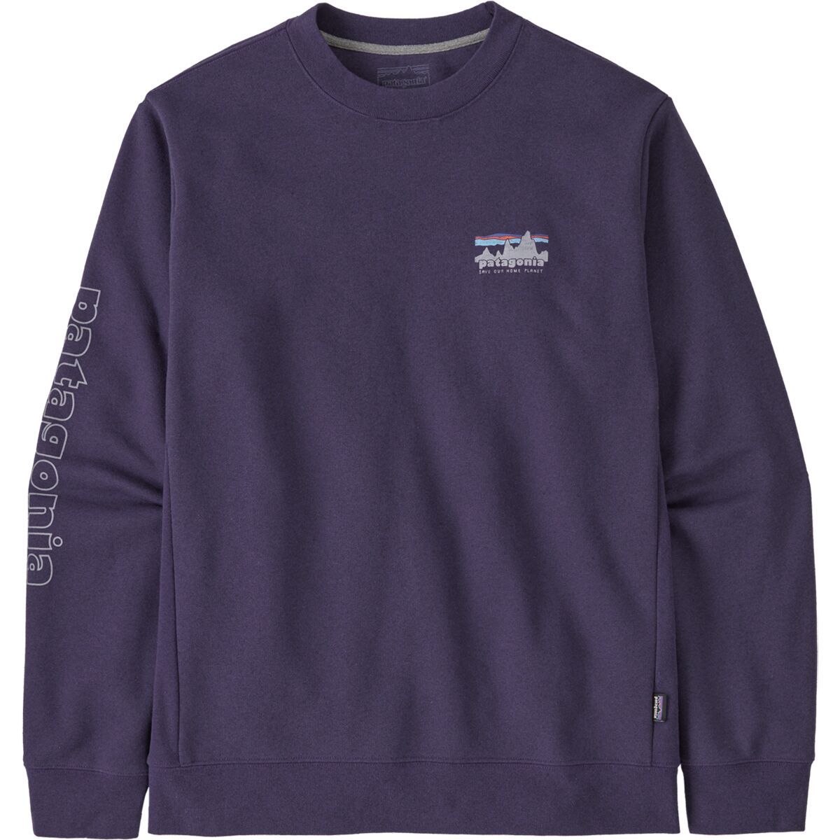 Image of Patagonia Skyline Uprisal Crew Sweatshirt Plummet Purple, XXL