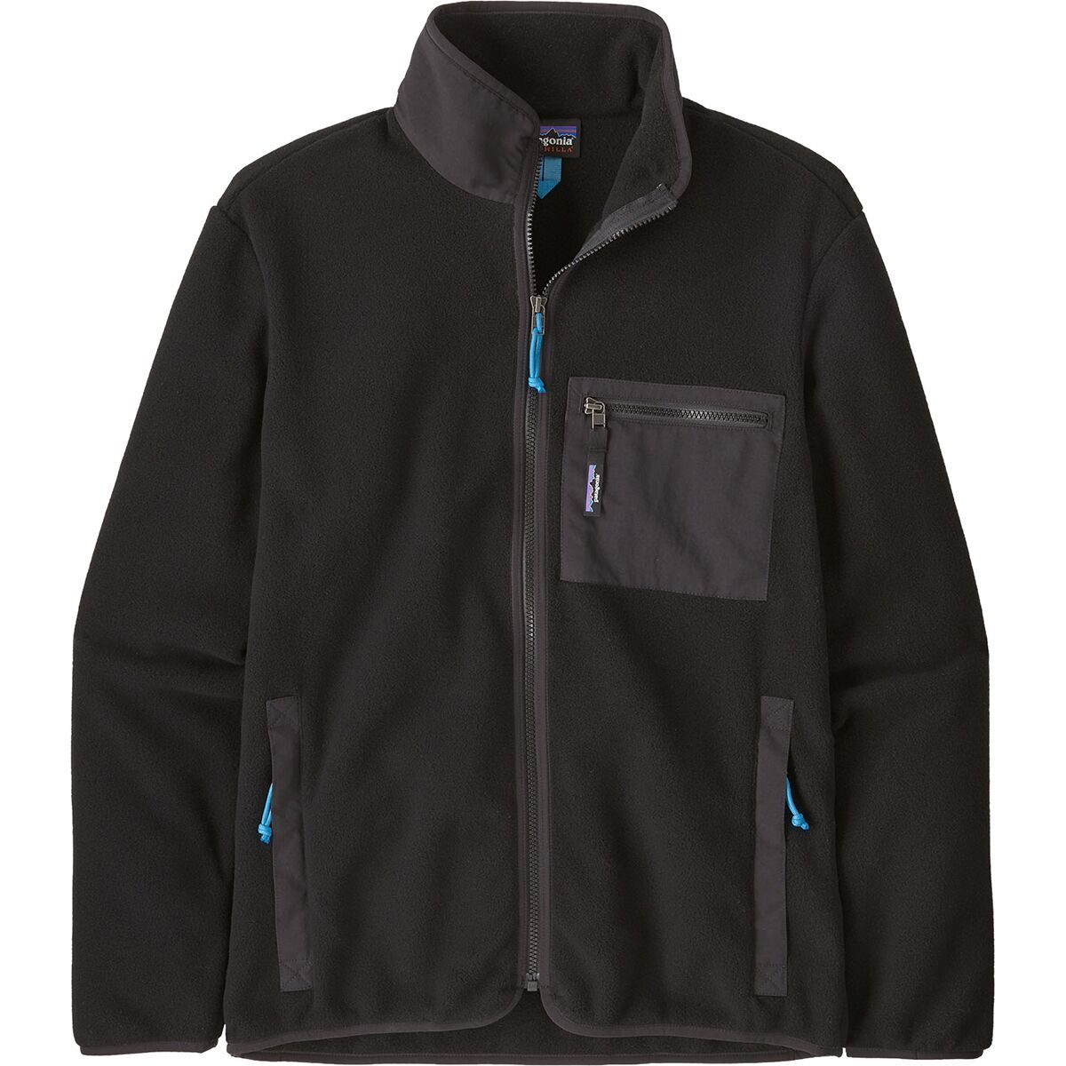 Image of Patagonia Classic Synchilla Fleece Jacket - Men's Black Solid, M