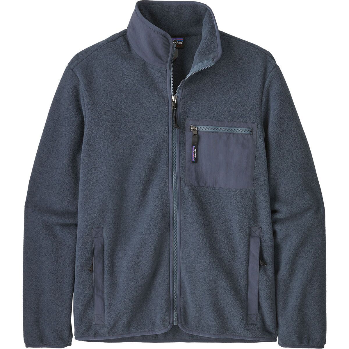 Image of Patagonia Classic Synchilla Fleece Jacket - Men's Smolder Blue/Smolder Blue, XXL