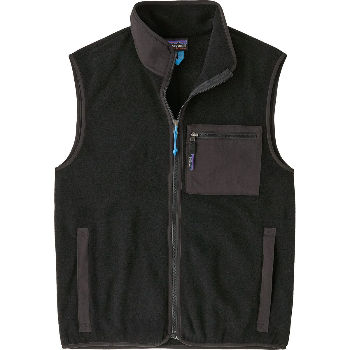 Image of Patagonia Classic Synchilla Fleece Vest - Men's Black Solid, XL