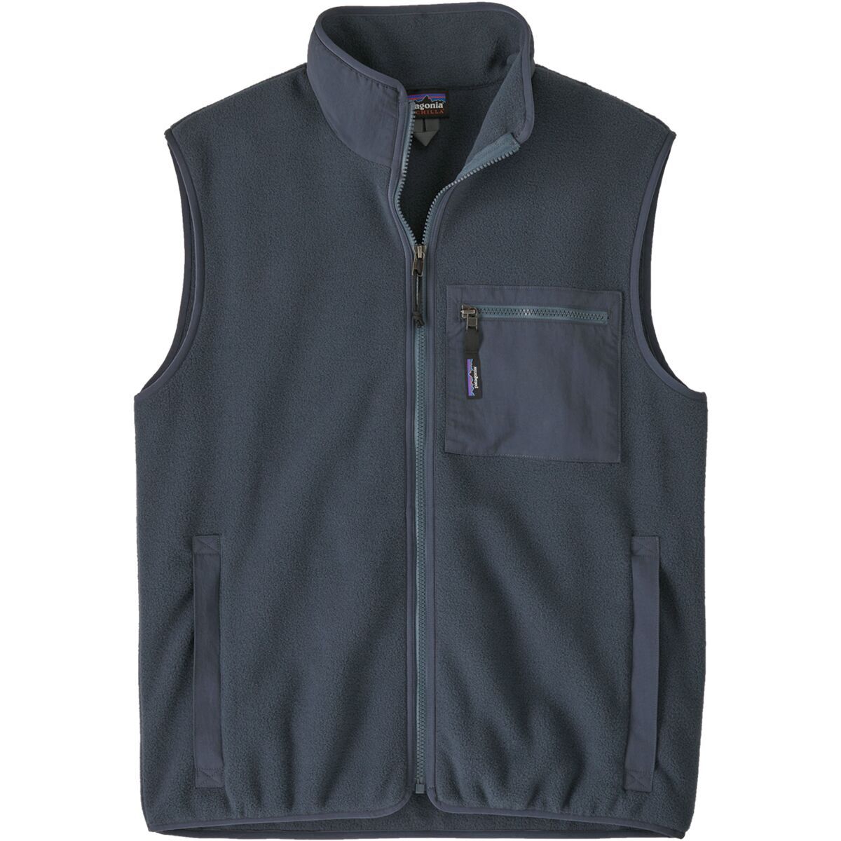 Image of Patagonia Classic Synchilla Fleece Vest - Men's Smolder Blue/Smolder Blue, S