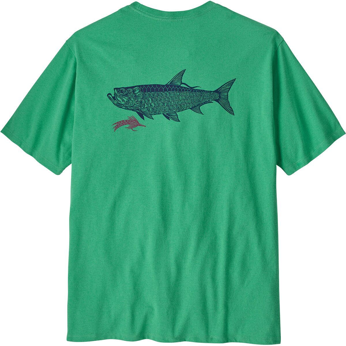 Image of Patagonia Take a Stand Responsibili-Tee Shirt - Men's Salty Roach: Aqua Stone, M