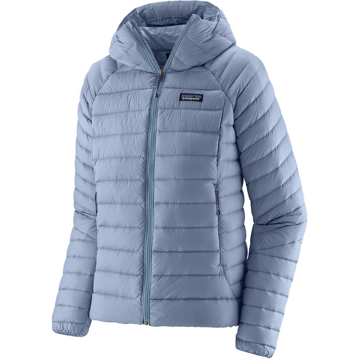 Image of Patagonia Down Sweater Full-Zip Hooded Jacket - Women's Barnacle Blue, XL