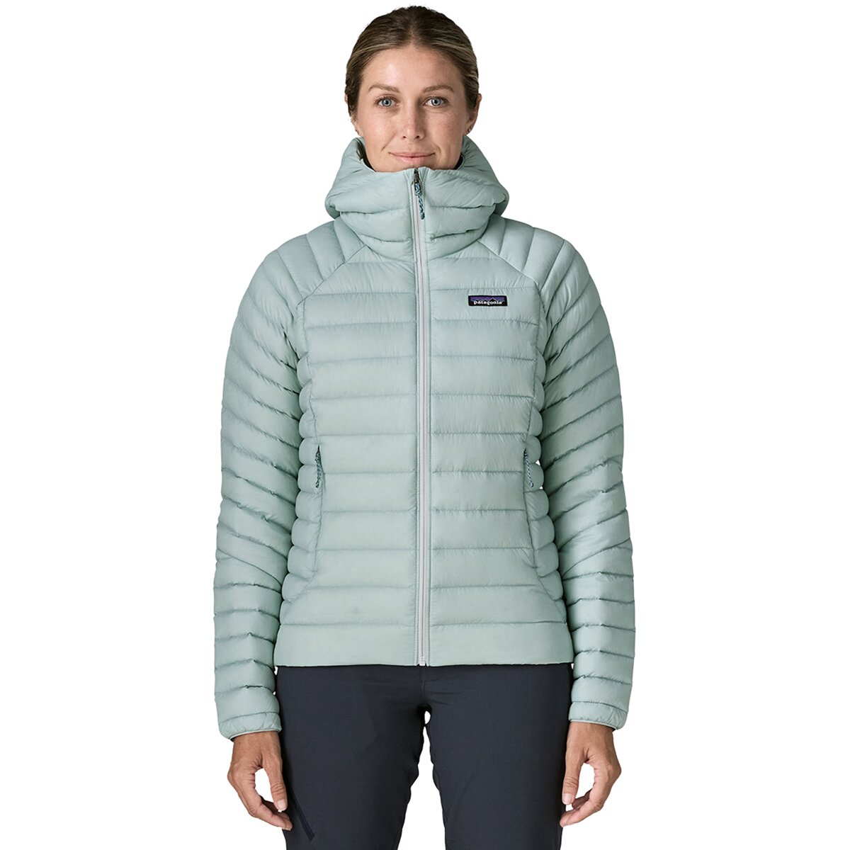 Image of Patagonia Down Sweater Hooded Jacket - Women's Virtually Blue, XL