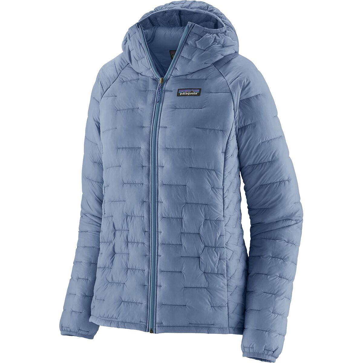 Image of Patagonia Micro Puff Hooded Insulated Jacket - Women's Barnacle Blue, XL