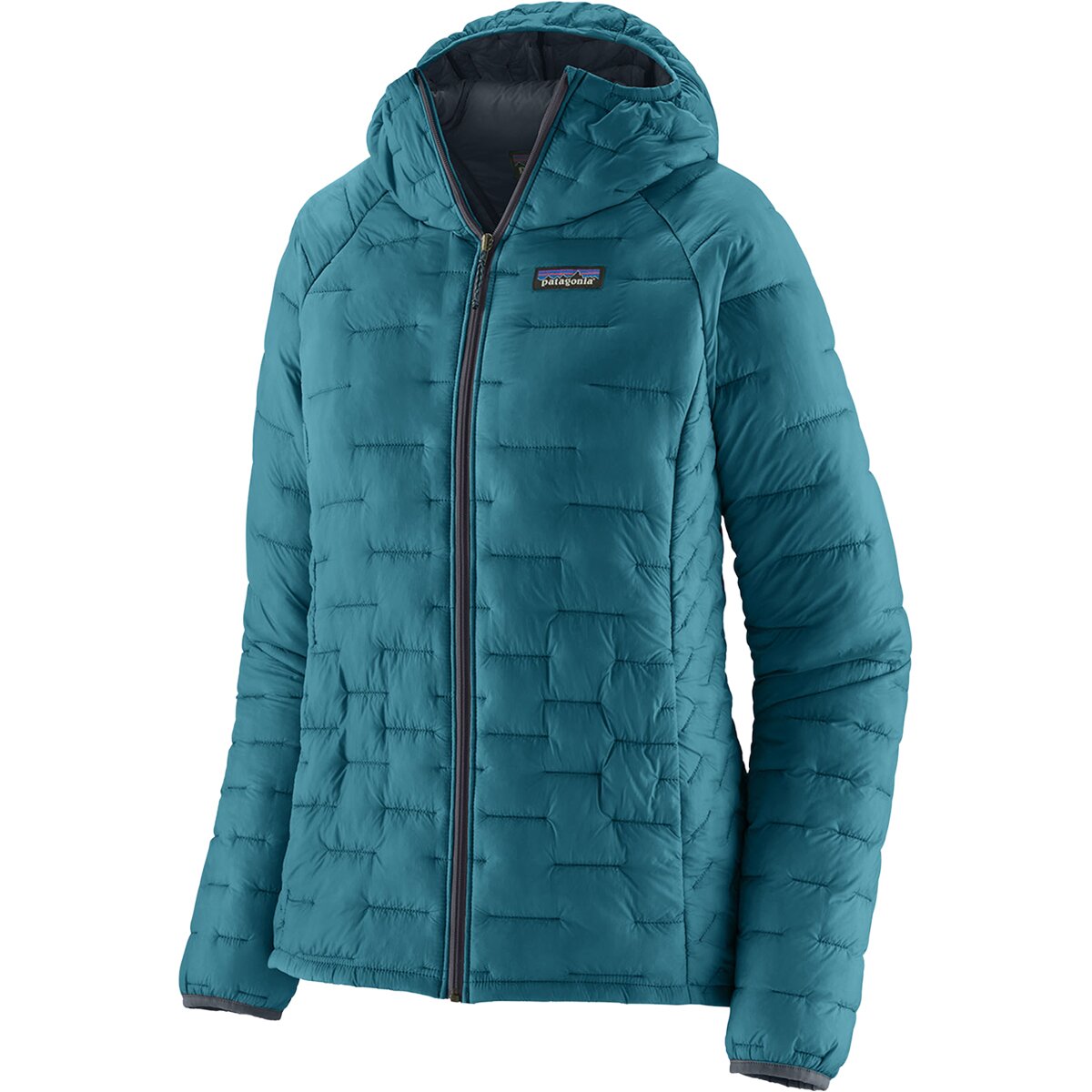 Image of Patagonia Micro Puff Hooded Insulated Jacket - Women's Glacial Blue, XL