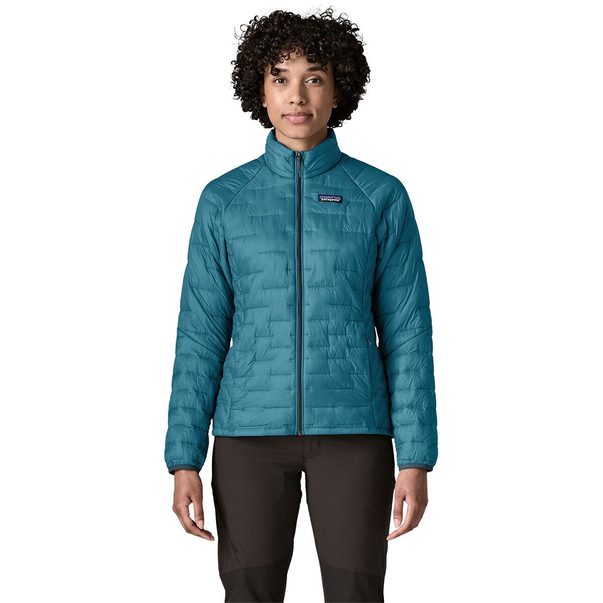 Image of Patagonia Micro Puff Insulated Jacket - Women's Glacial Blue, L