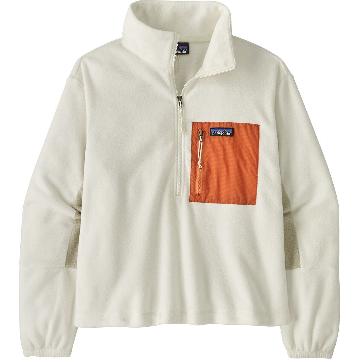 Patagonia Microdini Half-Zip Fleece - Women's in Birch White/Rock Melon