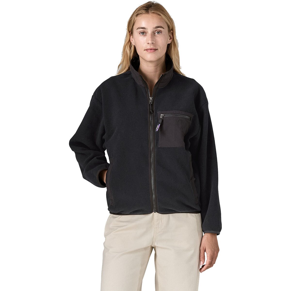 Image of Patagonia Synchilla Jacket - Women's Black Solid, L