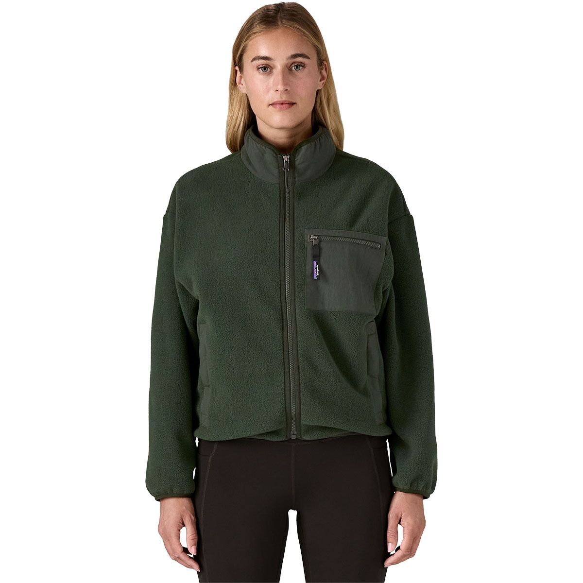 Image of Patagonia Synchilla Jacket - Women's Old Growth Green, S