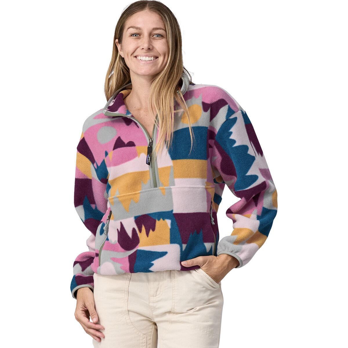 Patagonia Synchilla Marsupial Fleece - Women's Frontera/Marble Pink, S