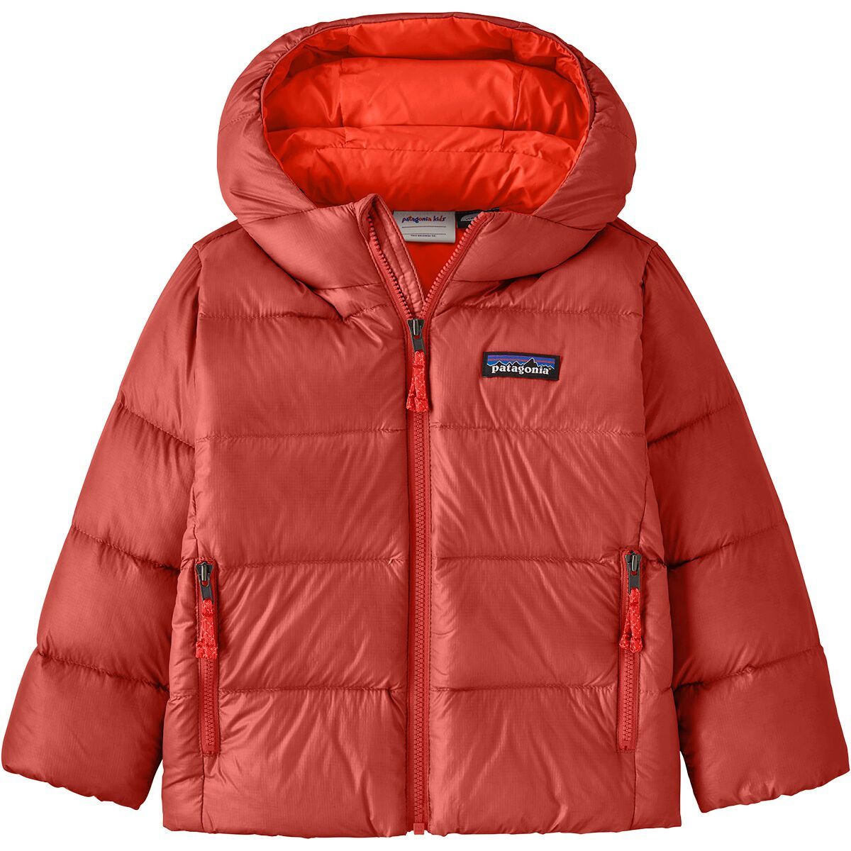 Image of Patagonia Hi-Loft Down Sweater Hoodie - Infants' Amanita Red, 12M