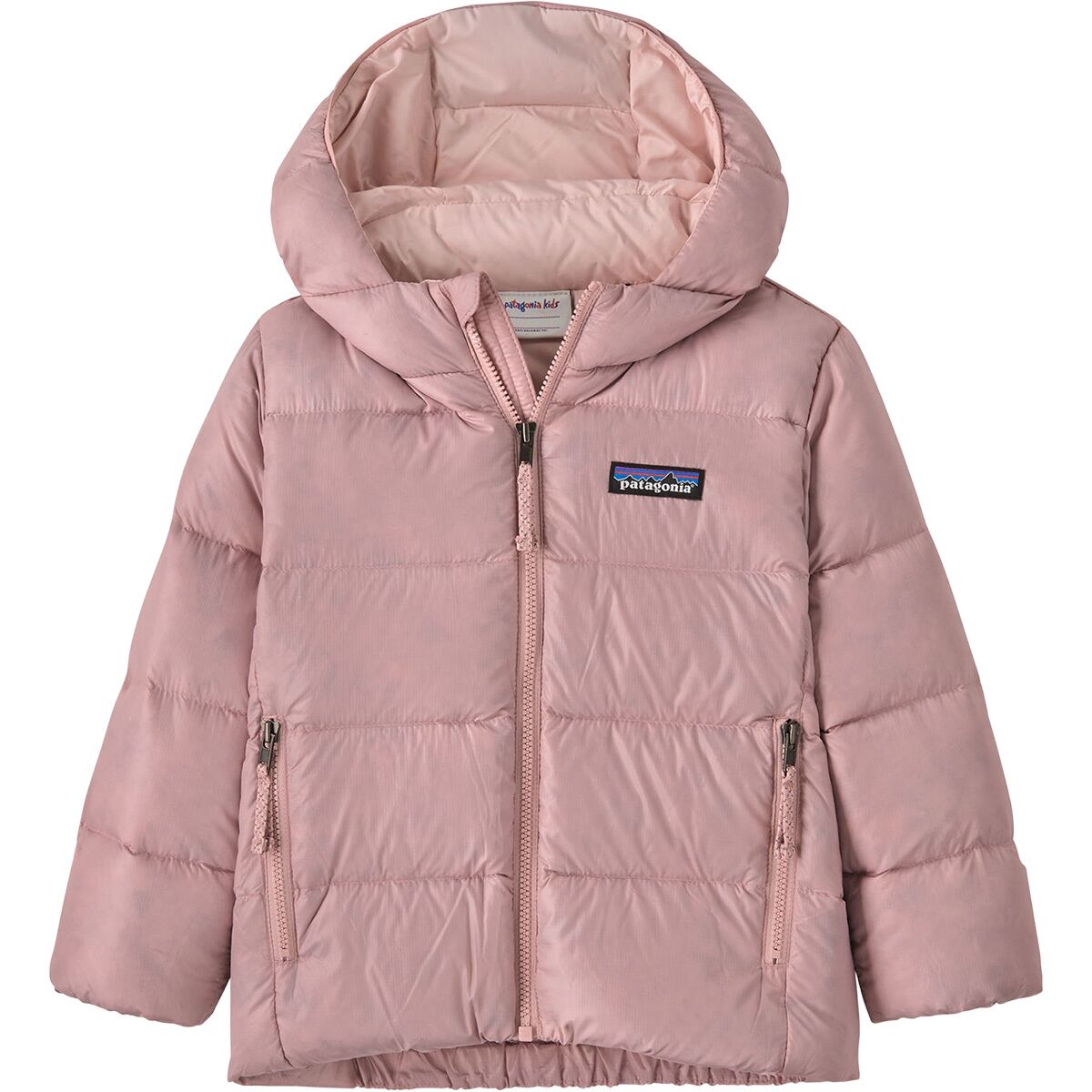 Image of Patagonia Hi-Loft Down Sweater Hoodie - Infants' Fuzzy Mauve, 6M