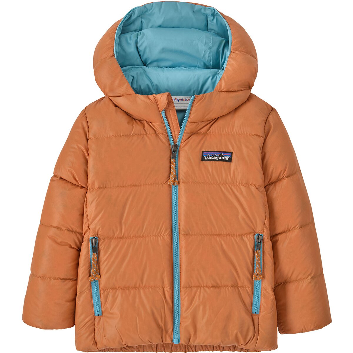 Image of Patagonia Hi-Loft Down Sweater Hoodie - Infants' Marigold, 18M