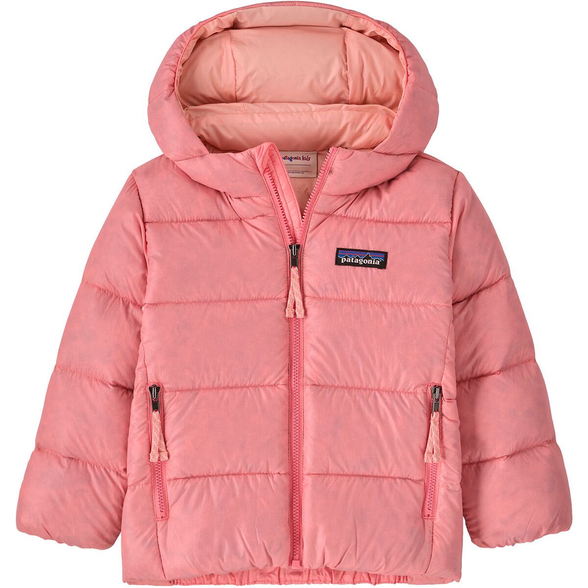 Image of Patagonia Hi-Loft Down Sweater Hoodie - Infants' Pickled Pink, 18M